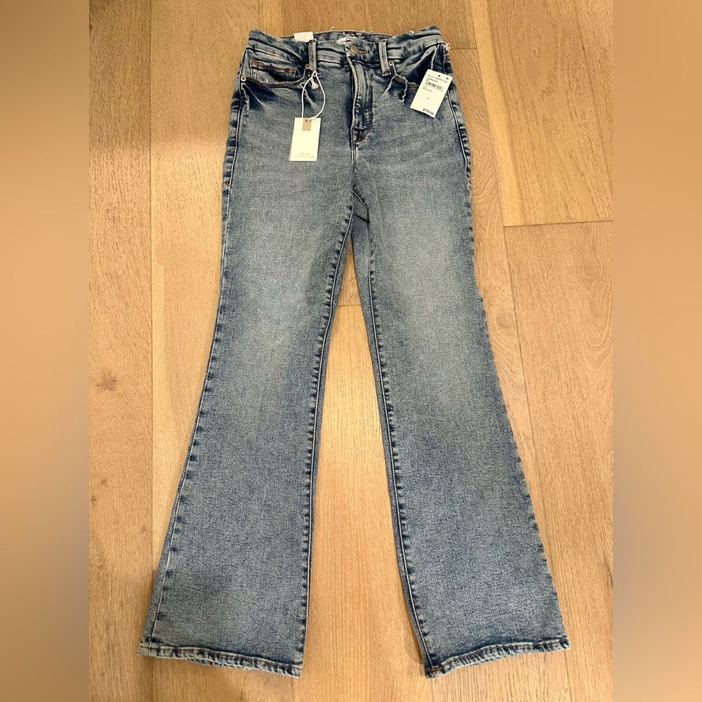 Good American High Rise Bootcut Jeans NWT Size 28